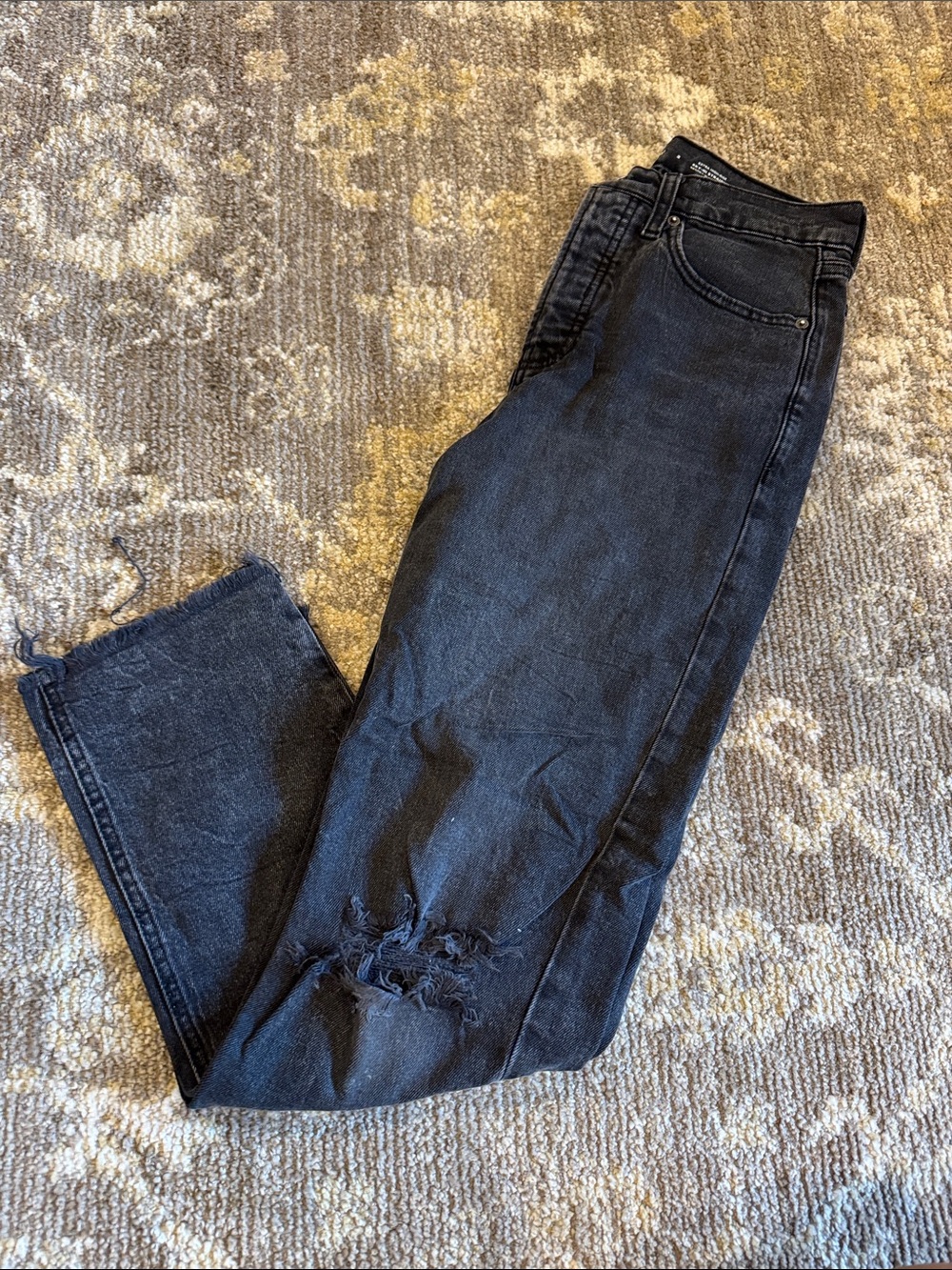 Old Navy Black High-Rise Button-Fly Jeans